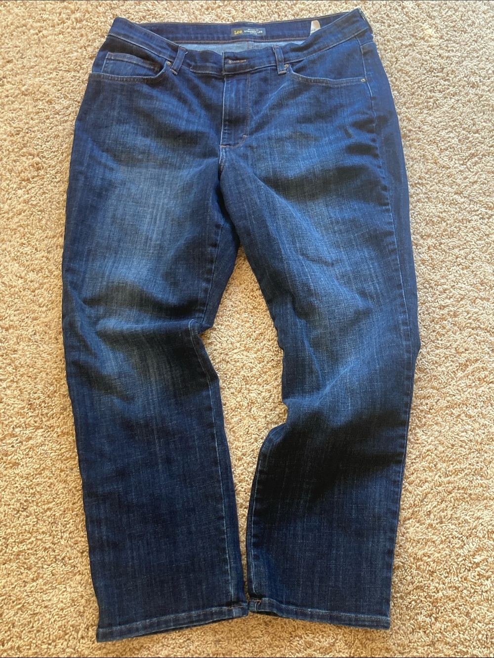 Lee Men's Indigo Straight Leg Jeans